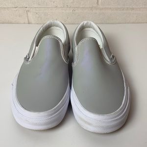 Vans Holographic Slip On Silver/ Grey Shoes
